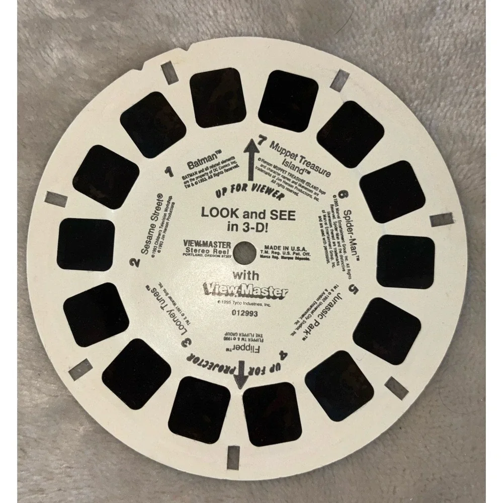 Vintage 1989 Mickey Mouse‎ 3D View Master Reels Disney Muppets Barbie Hot Wheels